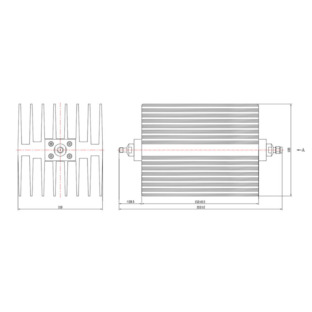 HS-XXdB 150W Fixed Attenuator With SMA Type (8G)_square_Web2